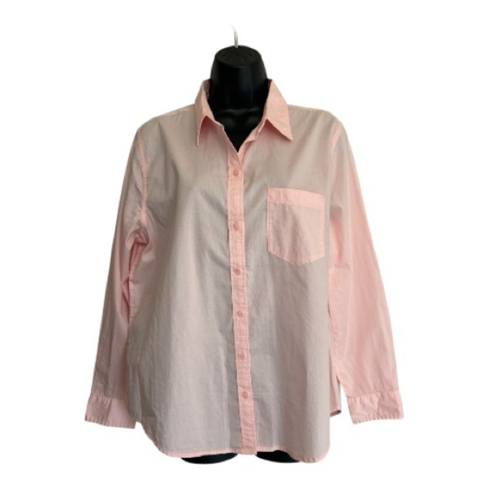 Old Navy Light Pink Button-Up Shirt Size L